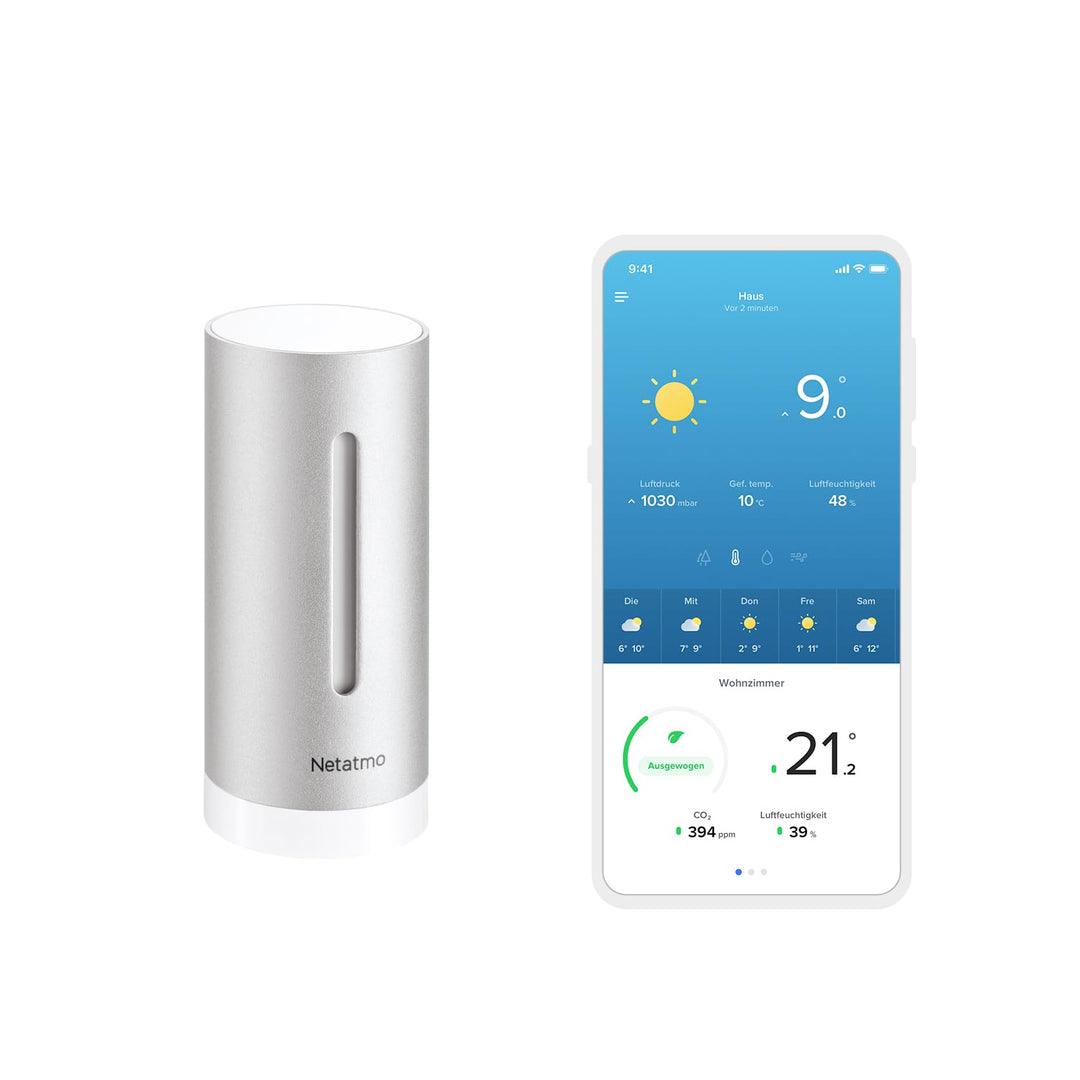 Netatmo Zusätzliches Modul für Wetterstation, silber - Netatmo, NIM01-WW Ohne zusätzliche