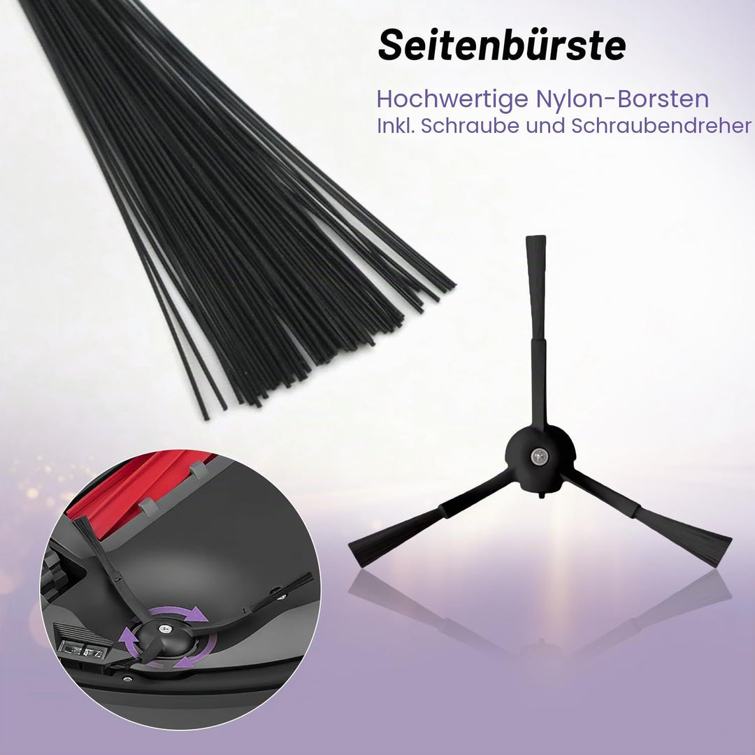 Zubehör für Roborock Qrevo S/Qrevo Pro/Qrevo MaxV/Qrevo Plus Saugroboter, Ersatzteile mit 1 Hauptbür