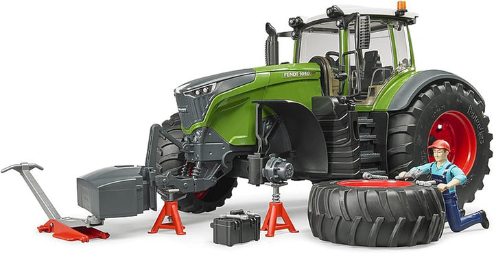 bruder 04041 - Fendt 1050 Vario mit Mechaniker & Werkstattausstattung - 1:16 Traktor Trecker Schlepp