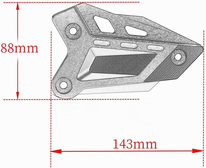 Modeer für Kawasaki Z900 2018-2023 Z900SE 2022-2023 Motorrad CNC Fussstütze Front Pedal Wing Bracket