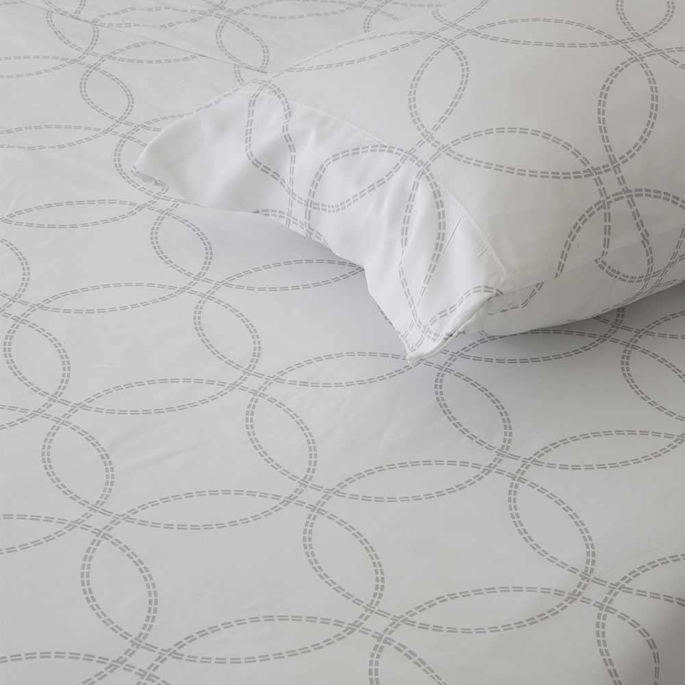 COTTON ARTean Bettwäsche-Set aus Bambus, Modell Fuji organisch und hypoallergen, 150 x 190/200 cm, G