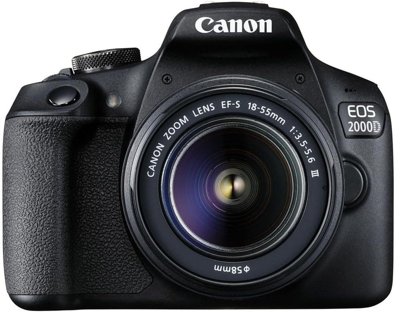 Canon EOS 2000D BK 18-55 is + SB130 + 16GB EU26 SLR-Kamera-Set, 24,1 MP, CMOS 6000 x 4000 Pixel, Sch