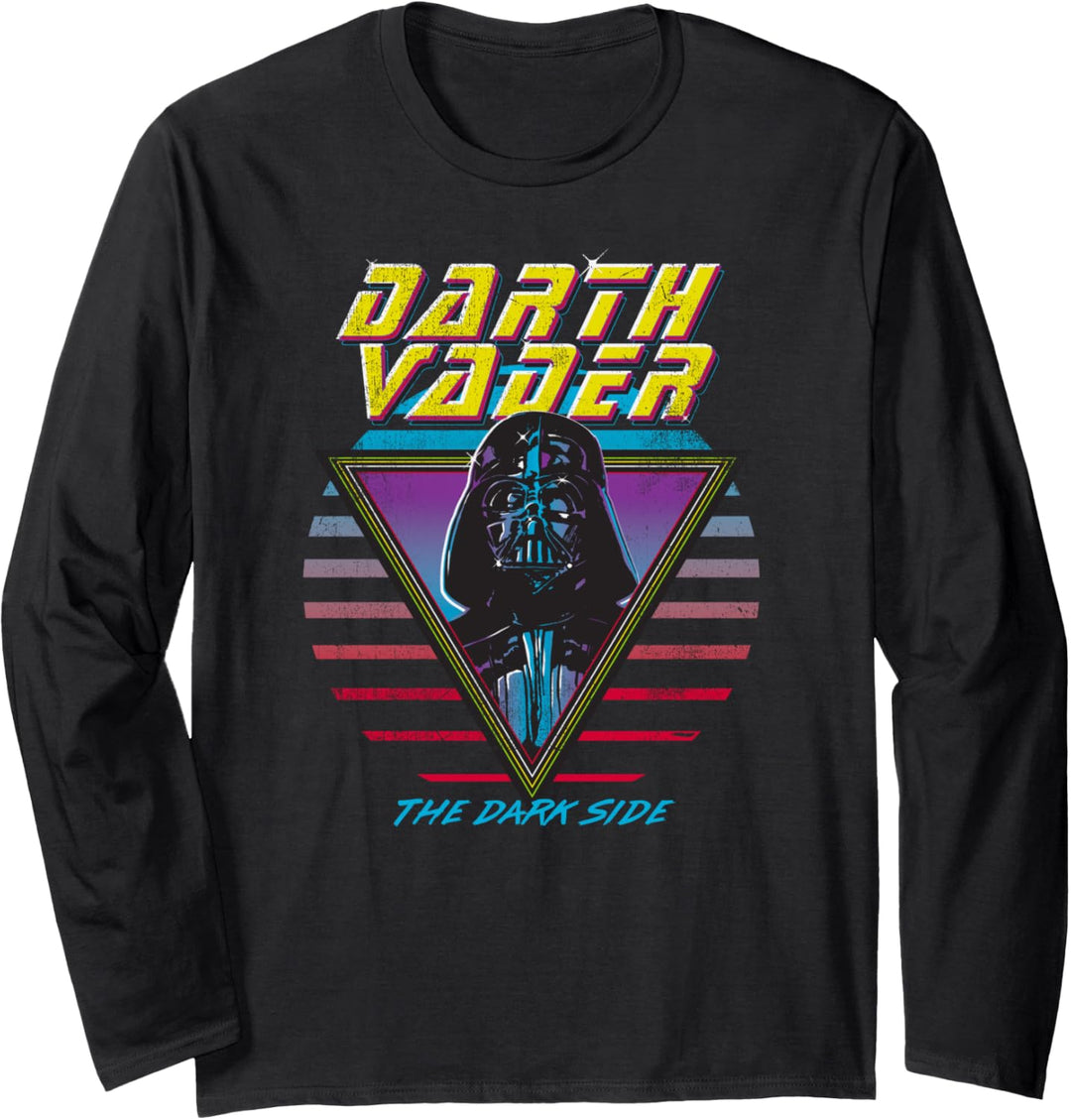 Star Wars Darth Vader The Dark Side Retro Langarmshirt