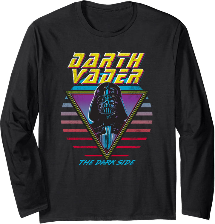 Star Wars Darth Vader The Dark Side Retro Langarmshirt