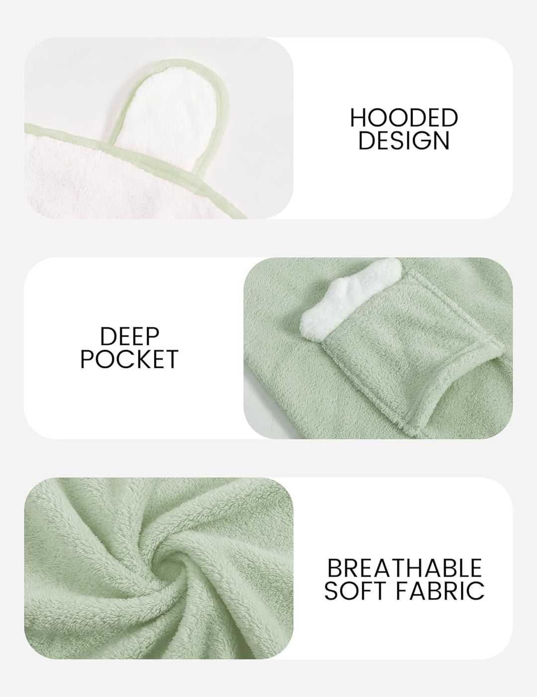 JiAmy Mädchen Bademäntel aus Coral Fleece Kuschelflanell Kuschelweiche Kinderhausmäntel Nachtwäsche