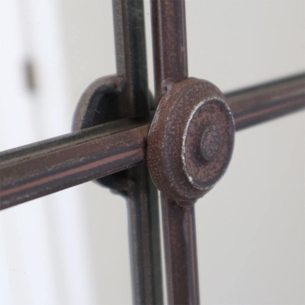 Grafelstein Länglicher Spiegel Bastion antik Fenster H127cm Wandspiegel im Landhausstil Metall