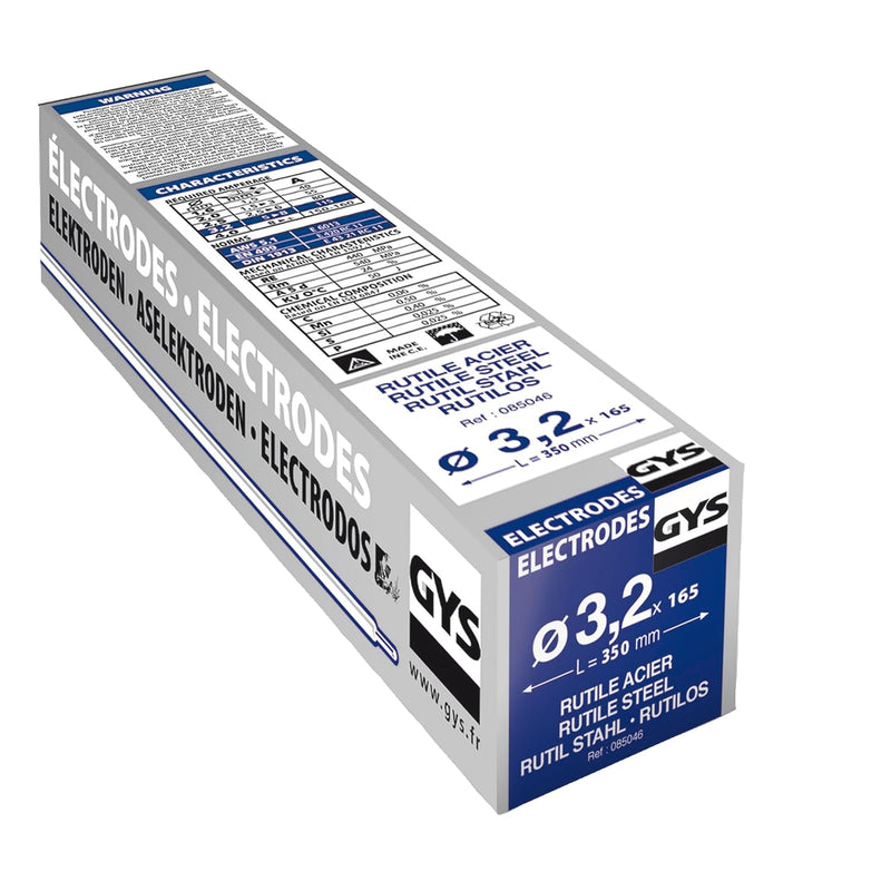 165 Stück Stabelektrode, Elektroden Grossbox für Stahl - 3,2 x 350 mm Single, Single