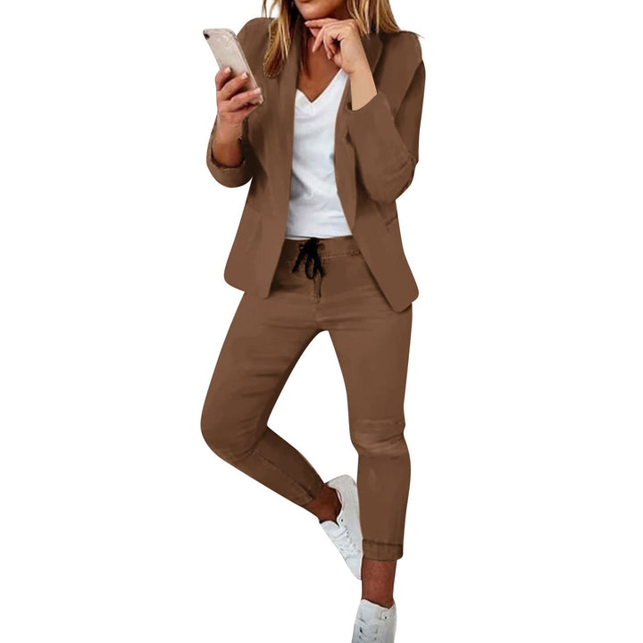 Damen Elegant Business Anzug Set Hosenanzug Damen Elegant Business Anzug Set Hosenanzug Blazer Hose