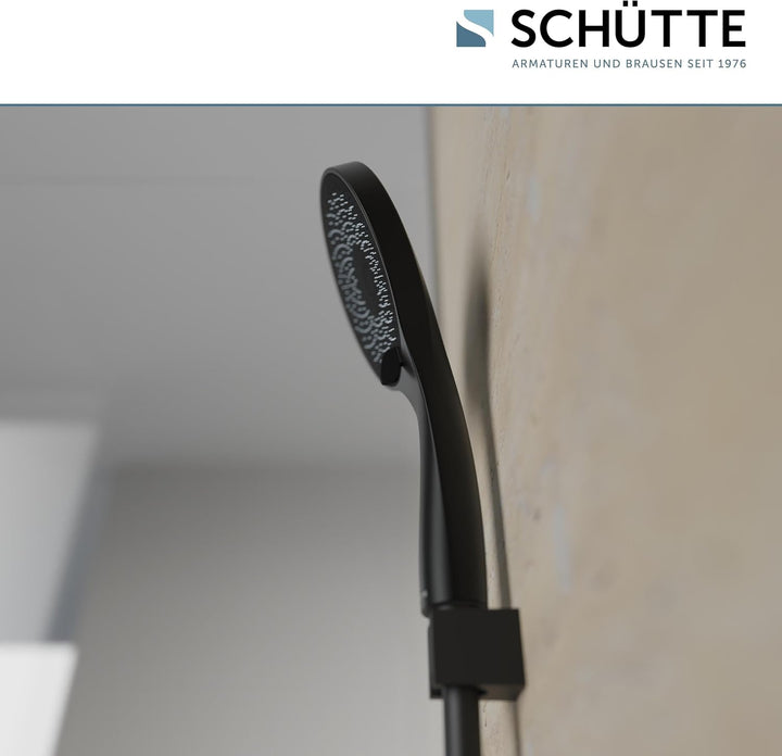 SCHÜTTE Handbrause CAPRI mit Samtstrahl-Technologie | Duschkopf mit über 300 Düsen und 3 einstellbar
