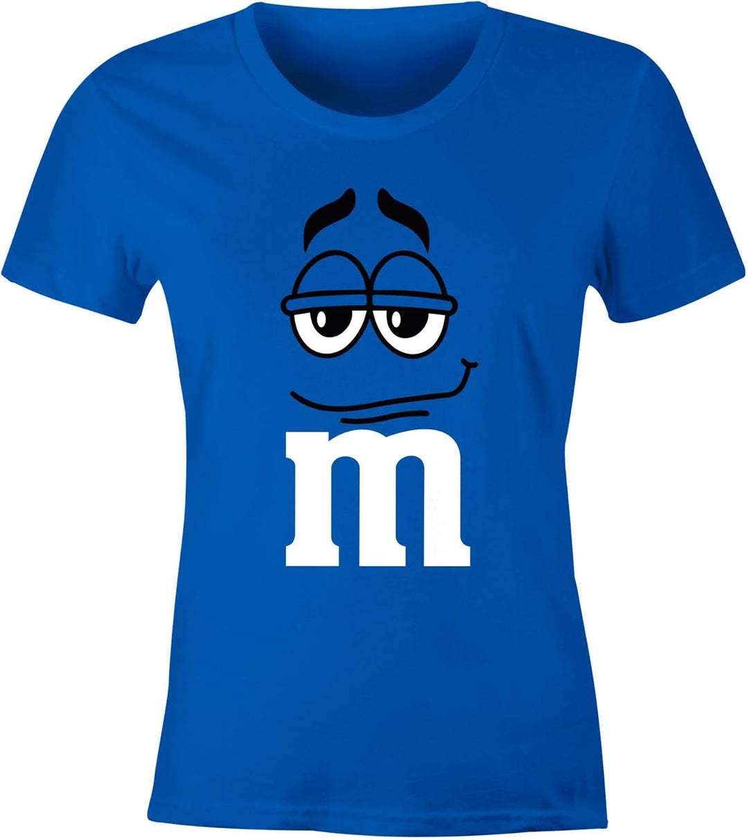 MoonWorks® Damen T-Shirt Fasching Karneval M Aufdruck Gruppen- Kostüm Verkleidung Last Minute Faschi