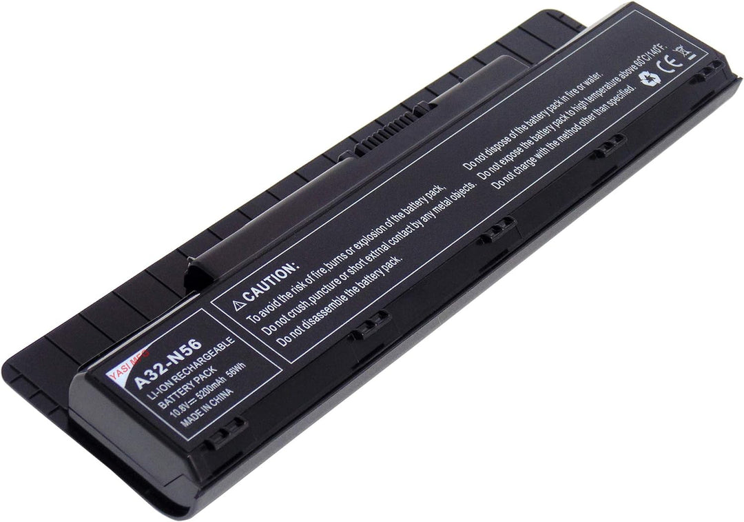 YASI MFG® 10.8V 5200mAh Laptop Akku A32-N56 für ASUS N46 N56 N56V N56VB N56VJ N56VM N56VZ N56D N56DP