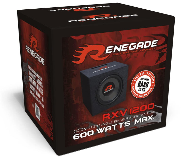 Renegade RXV1200-30cm Gehäuse-Subwoofer