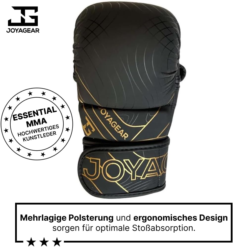 JOYAGEAR - MMA Handschuhe Essential - Hergestellt aus hochwertigem Kunstleder - Kampfsport Handschuh