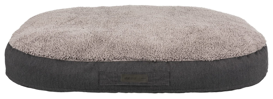 TRIXIE 36425 Vital Kissen Bendson, oval, 100 × 70 cm, dunkelgrau/hellgrau 70 x 100 x 16