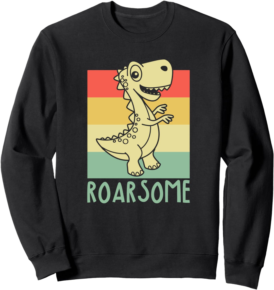 Retro Trex Dino Tyrannosaurus Dinosaurier - Vintage T-Rex Sweatshirt