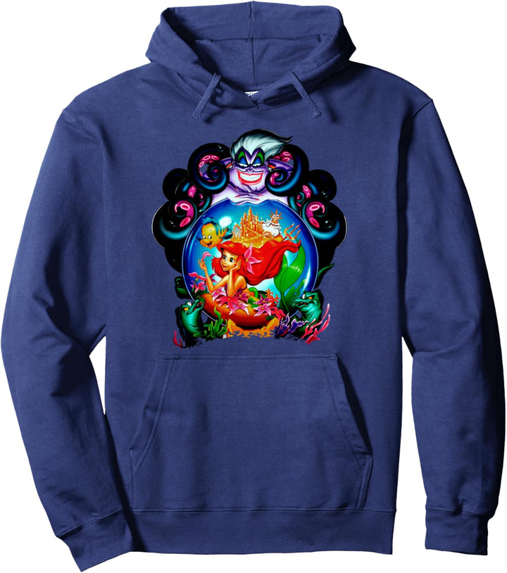 Disney The Little Mermaid Ariel Ursula Flounder Crystal Ball Pullover Hoodie