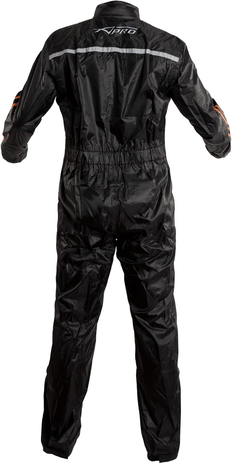 A-Pro Regenkombi Regenjacke Regenhose Motorrad Wasserdicht Regenanzug Orange S S Orange, S Orange