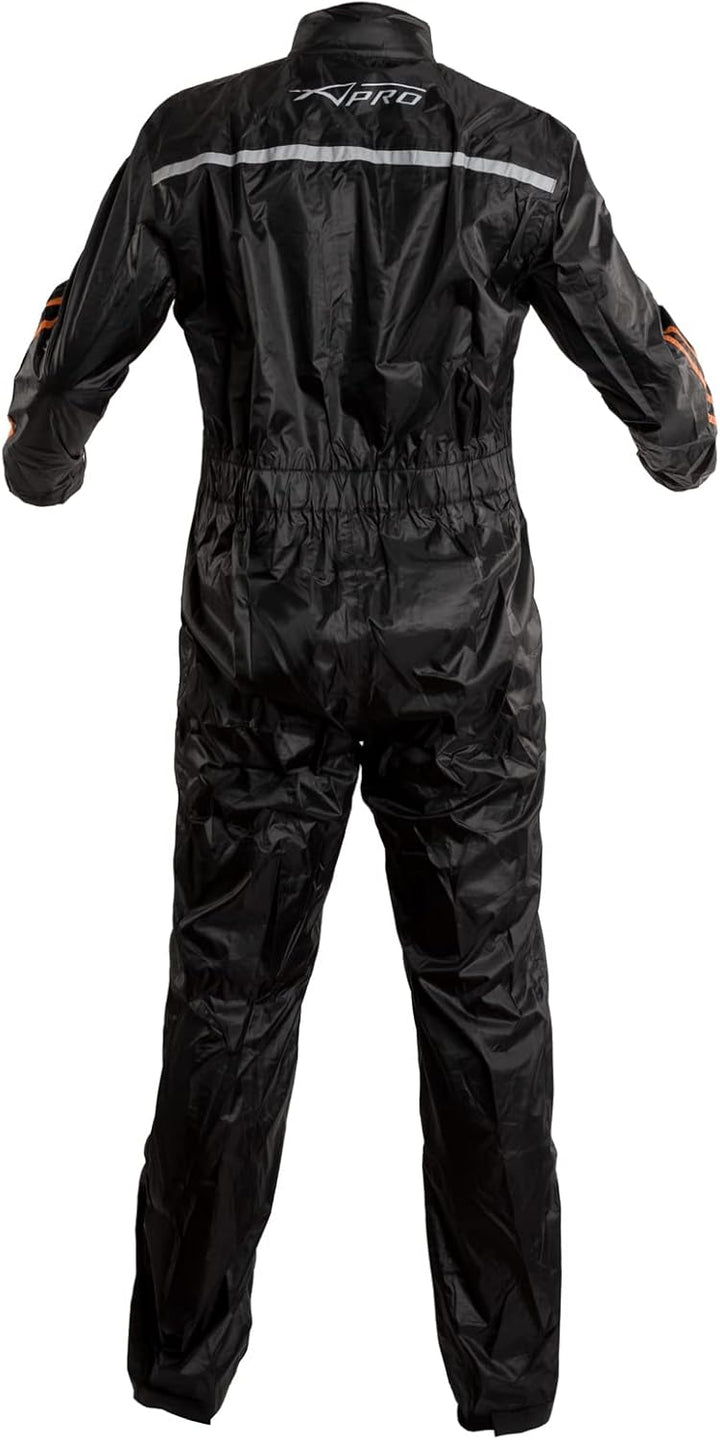 A-Pro Regenkombi Regenjacke Regenhose Motorrad Wasserdicht Regenanzug Orange S S Orange, S Orange