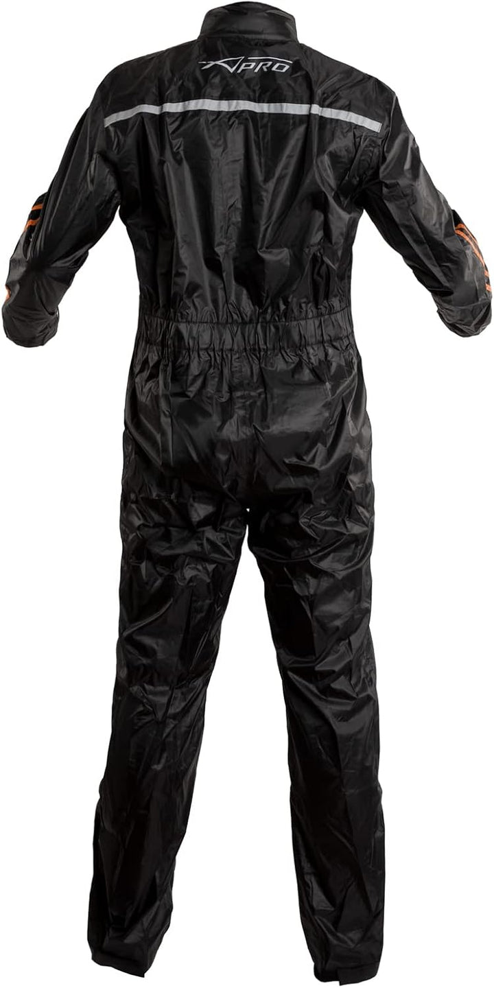 A-Pro Regenkombi Regenjacke Regenhose Motorrad Wasserdicht Regenanzug Orange S S Orange, S Orange