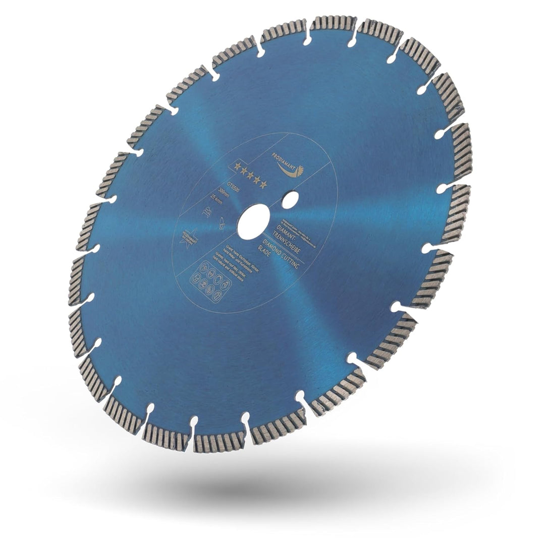 PRODIAMANT Fastcut Highspeed Diamant-Trennscheibe 300 mm x 25,4 mm für sehr harte Baustoffe wie Kalk