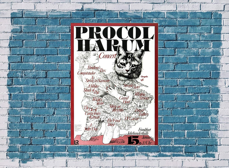 Procol Harum - Procols Ninth, Frankfurt 1976 » Konzertplakat/Premium Poster | Live Konzert Veranstal