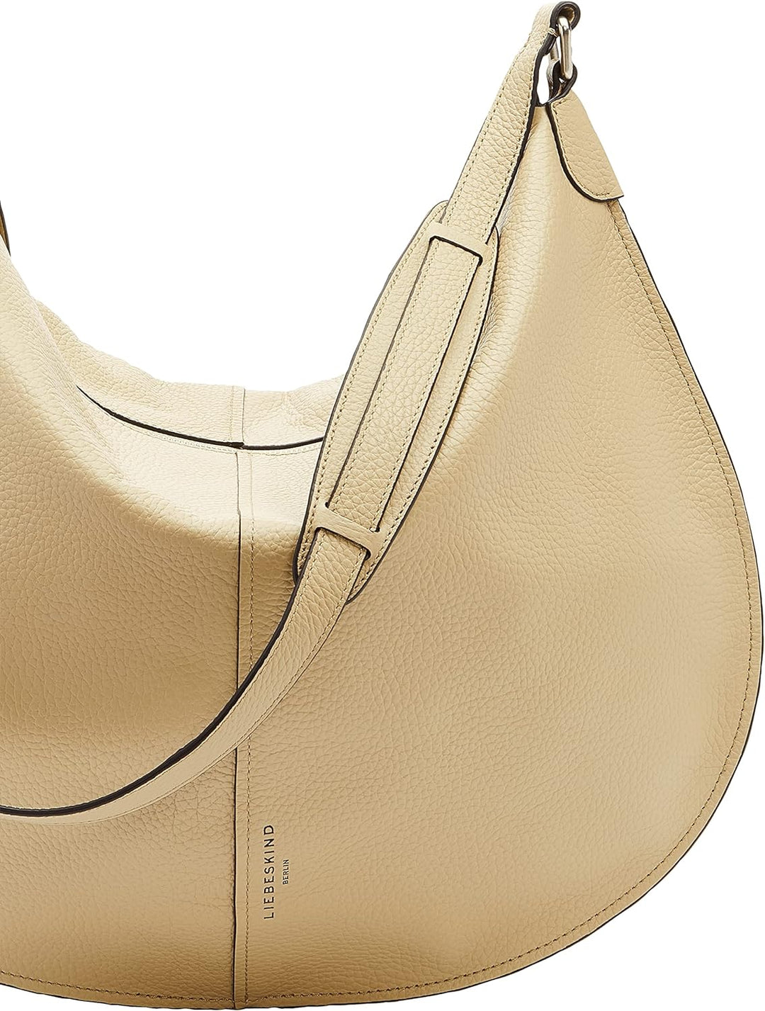 Liebeskind Damen Naomi Heavy Pebble Hobo L Oat, Oat