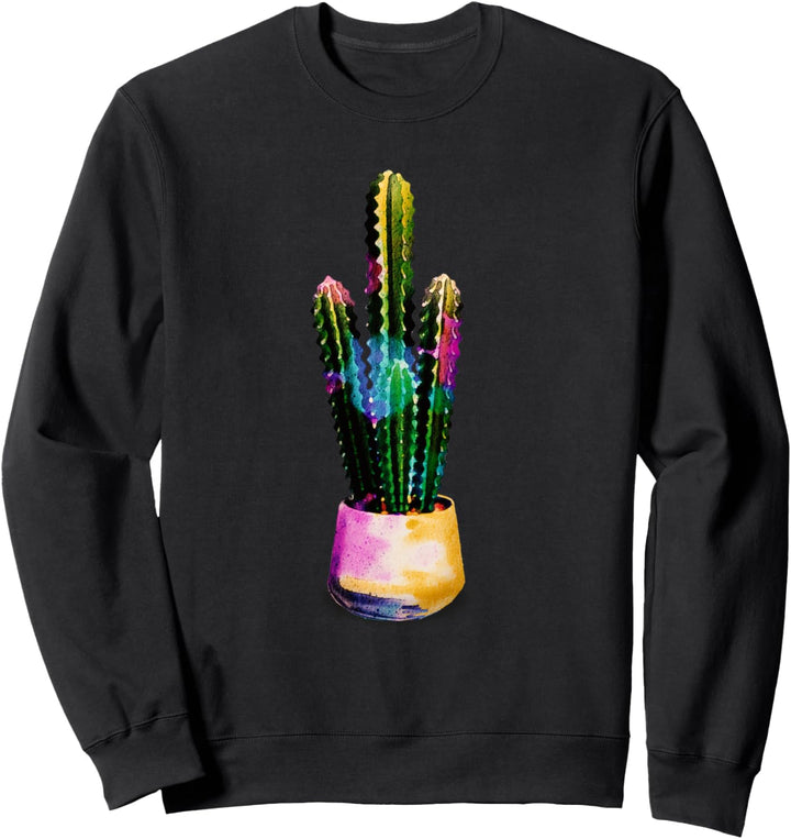 Wasserfarben Kaktus Sweatshirt