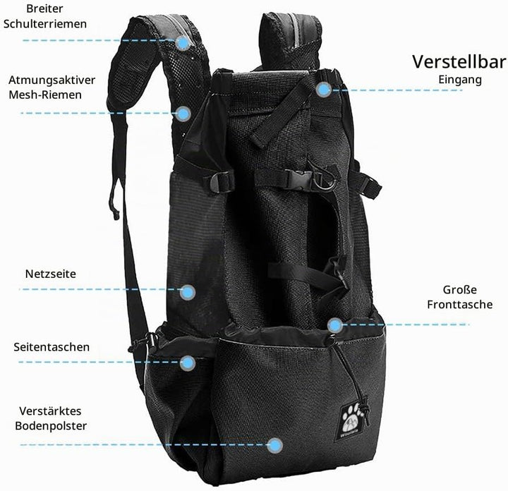 Woolala Hunderucksack für Welpen, mit wasserdichtem Futter, Reisetasche für kleine Haustiere, zum Wa