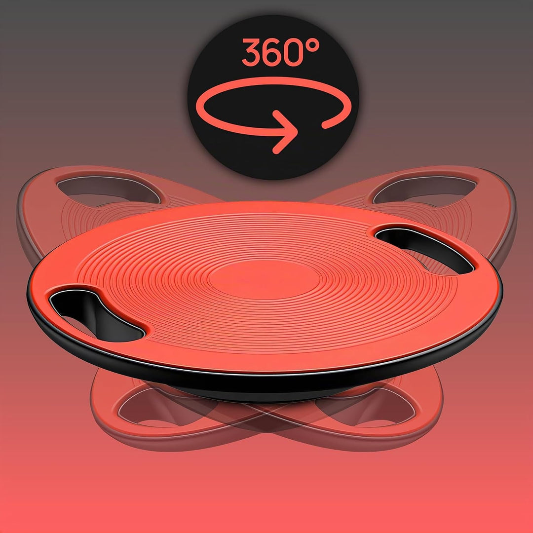 Retoo Balance Board Wackelbrett mit Griffen Gleichgewichtstrainer Ø 40 cm max. 150 KG Fitness Balanc