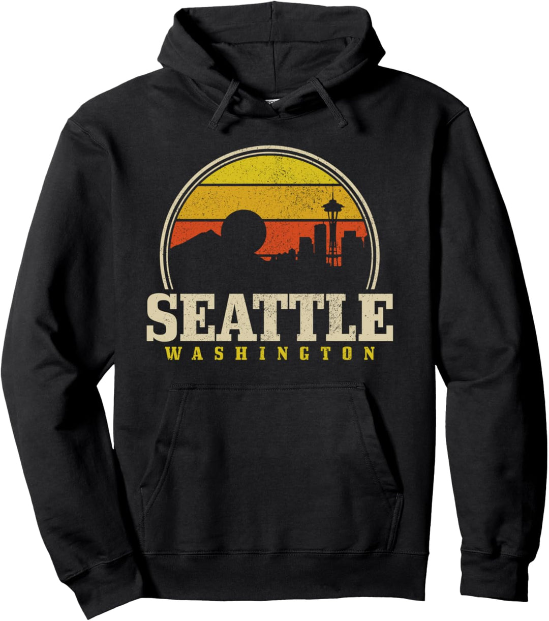 Seattle Skyline Pullover Hoodie