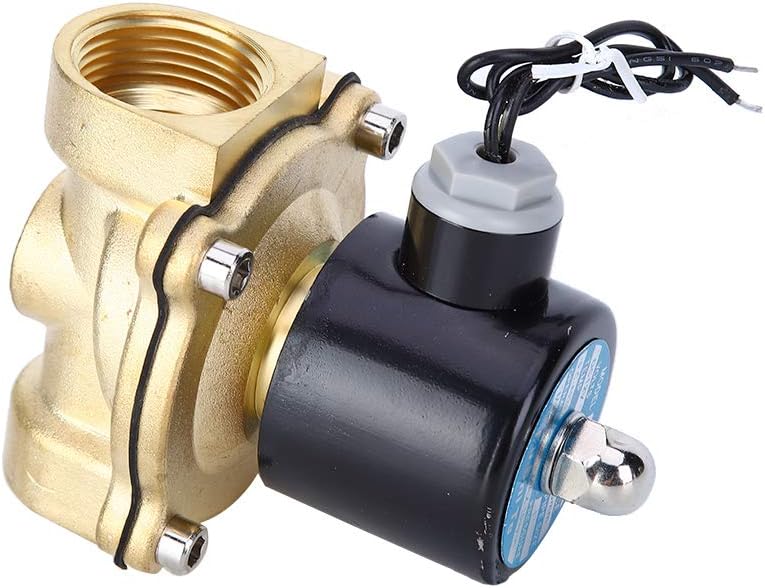 DC 12V 1 Zoll Messing 2-Wege-Magnetventil mit 2 Positionen und normalerweise geschlossenem Elektroma