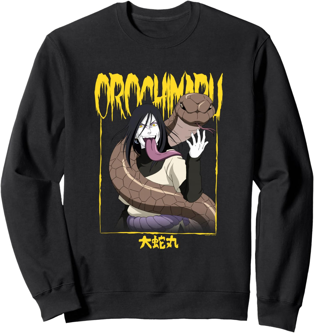 Naruto Shippuden Orochimaru Logo und Rahmen Sweatshirt