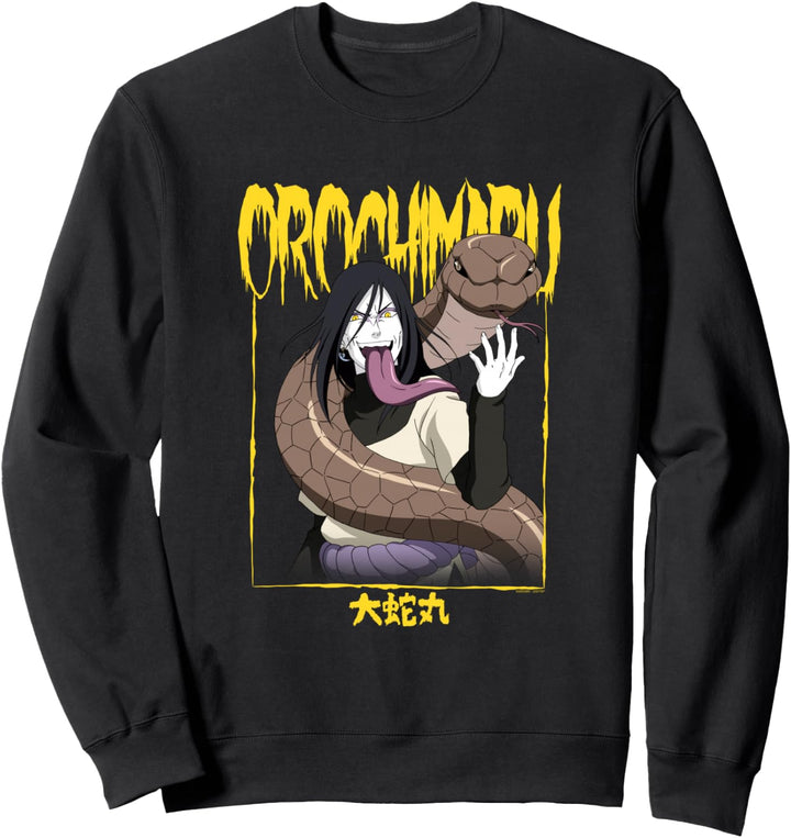Naruto Shippuden Orochimaru Logo und Rahmen Sweatshirt