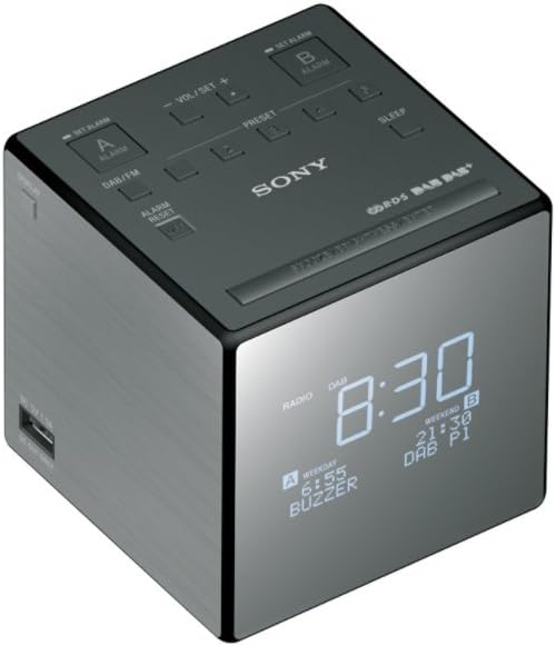 Sony XDR-C1DBP-CEK Wiederaufladbare Tragbare Batteriebetriebene Taschen DAB/DAB + Radiowecker XDRC1D