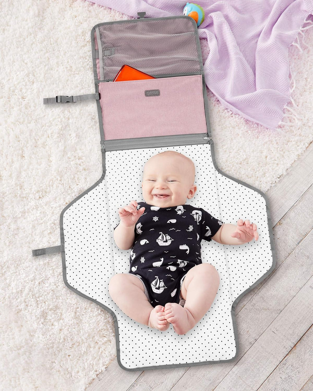 Skip Hop Pronto Changing Pad, Pink Heather, L