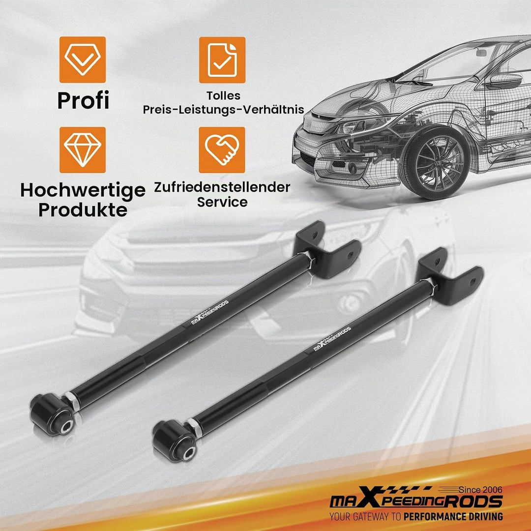 maXpeedingrods 2x Einstellbar Querlenker Querstrebe für 3er E36 E46 M3 Z3 Z4 Hinten Sturz KIT