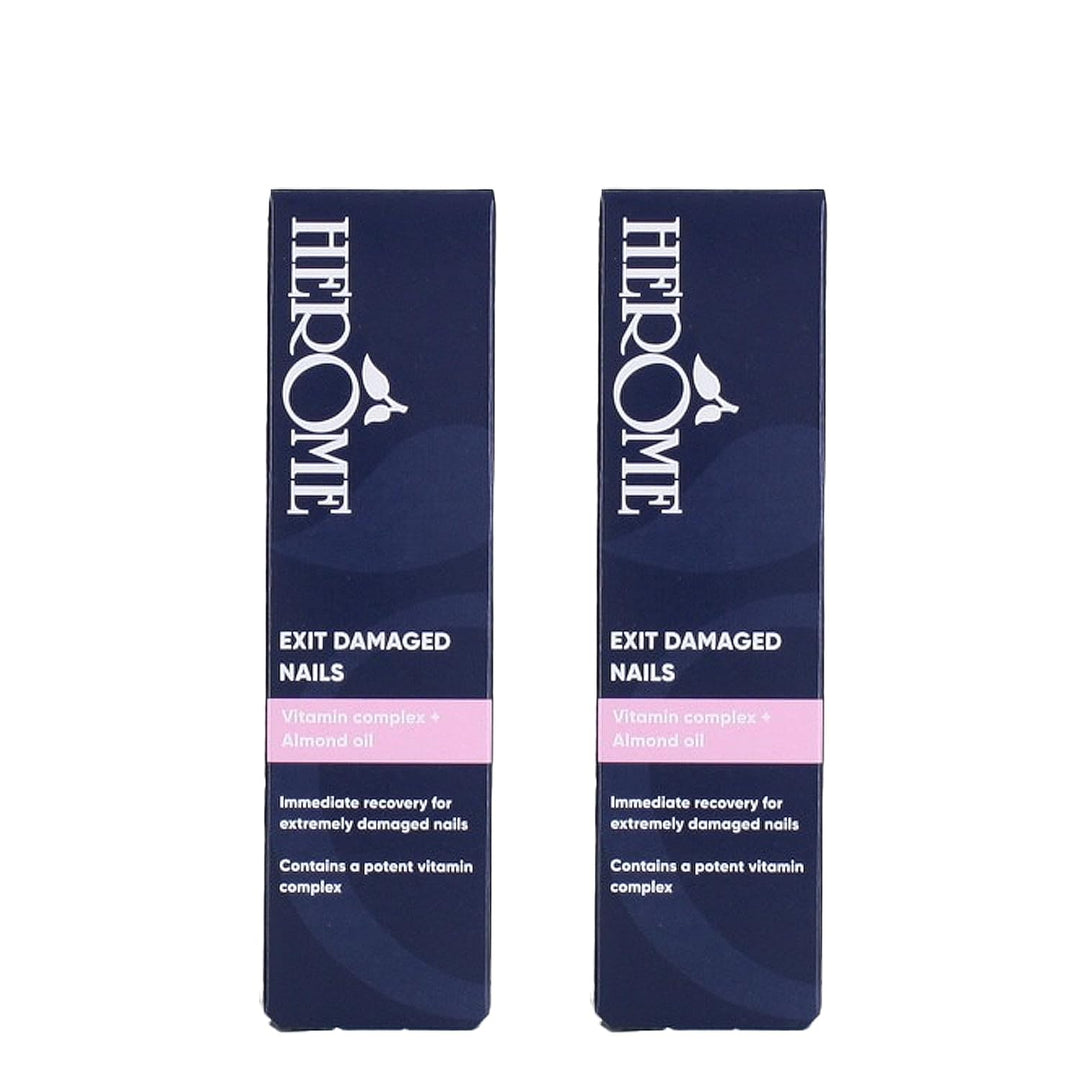 Herome 2-Pack Ende Extrem Beschädigte Nägelol Mandelöl - Repair &amp; Protect- Nagelpflege - Repariert n