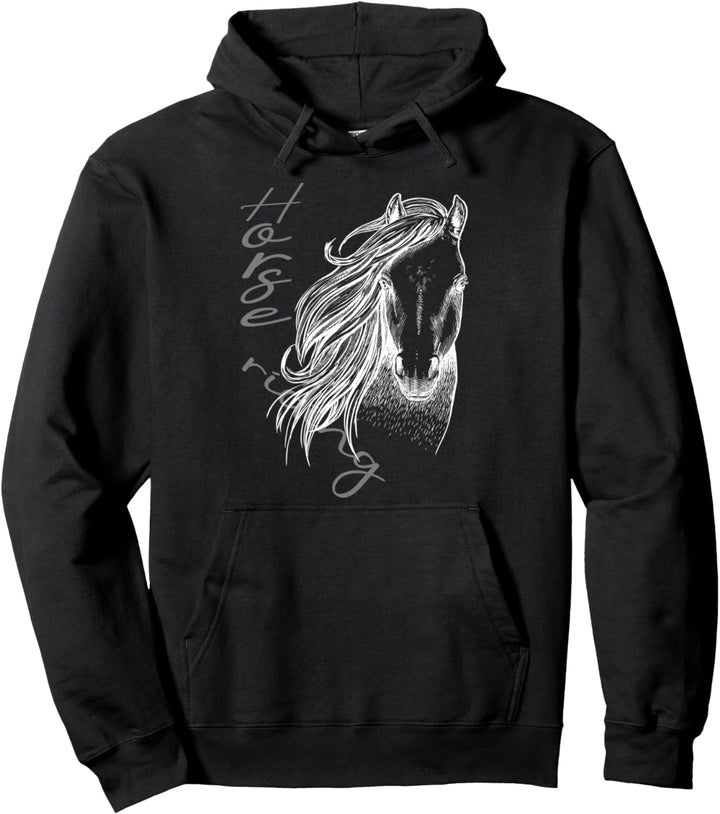 Horse riding - Pferd reiten, Reiter & Reiterin Pferdesport Pullover Hoodie