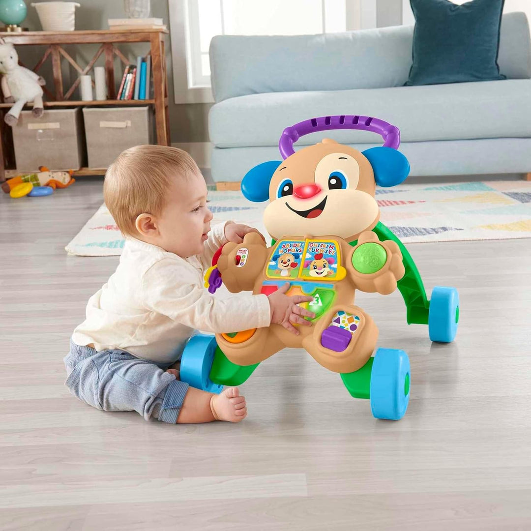 Mattel 446HHX15 Rollator Hund erste Schritte HHX15 Fisher Price babyspielzeug, bunt