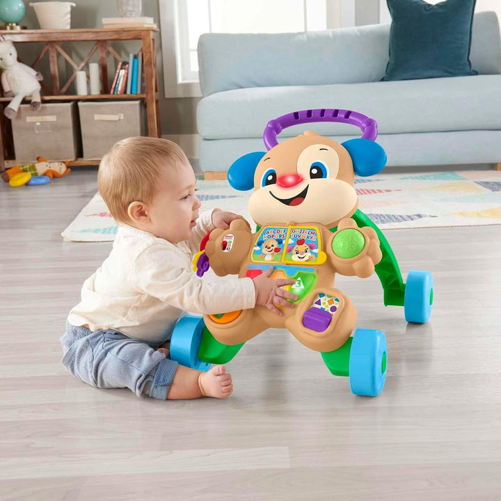 Mattel 446HHX15 Rollator Hund erste Schritte HHX15 Fisher Price babyspielzeug, bunt