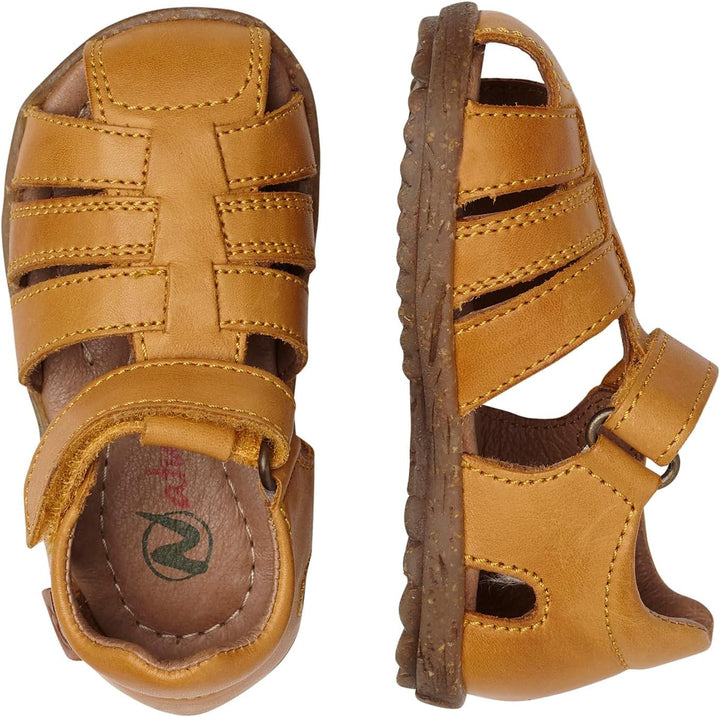Naturino SEE-Halboffener Lederschuh-Taupe 21 EU Orange, 21 EU Orange