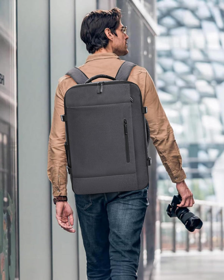 LOVEVOOK 45L Reiserucksack Handgepäck Flugzeug Gross, 18 Zoll Laptop Rucksack Travel Backpack Carry