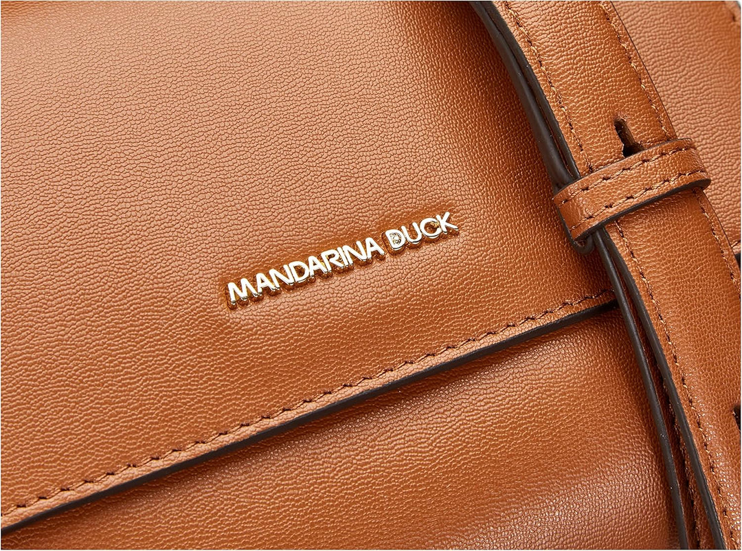 Mandarina Duck Damen Luna Schultertasche, 20x14,5x10 (L x H x W) Caramel Cafe, Caramel Cafe