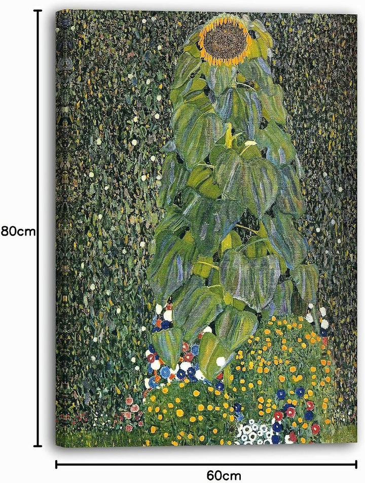 Leinwand (60x80cm): Gustav Klimt - Die Sonnenblume (1907) 60x80 cm, 60x80 cm