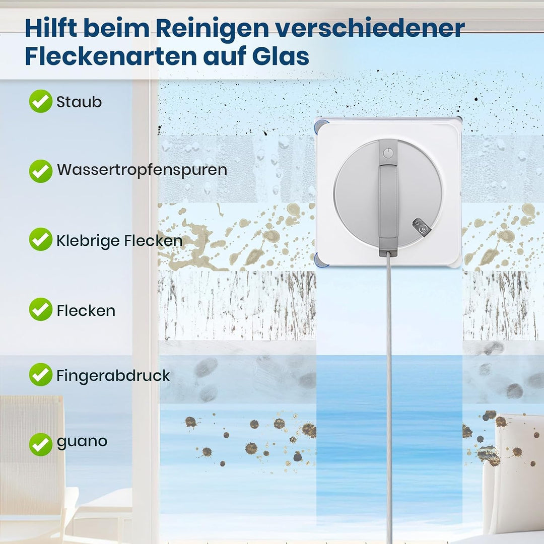 10 Stück Reinigungstuch für ECOVACS WINBOT W2S, W2S Omni Fensterputzroboter Zubehör, Waschbare Mikro