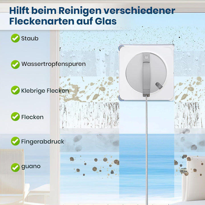 10 Stück Reinigungstuch für ECOVACS WINBOT W2S, W2S Omni Fensterputzroboter Zubehör, Waschbare Mikro