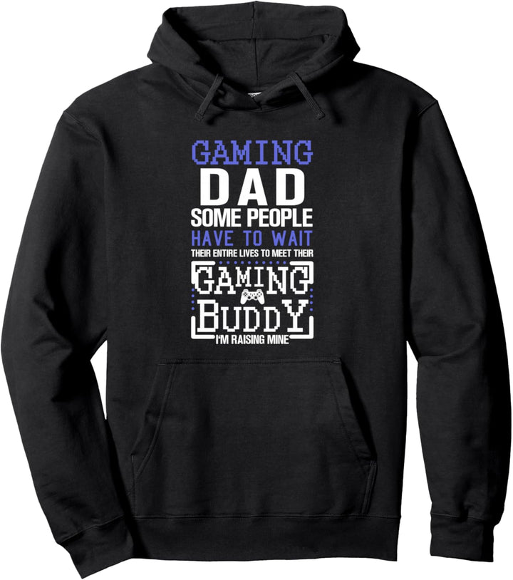 Gaming Dad Funny Father Kid Matching Pullover Hoodie