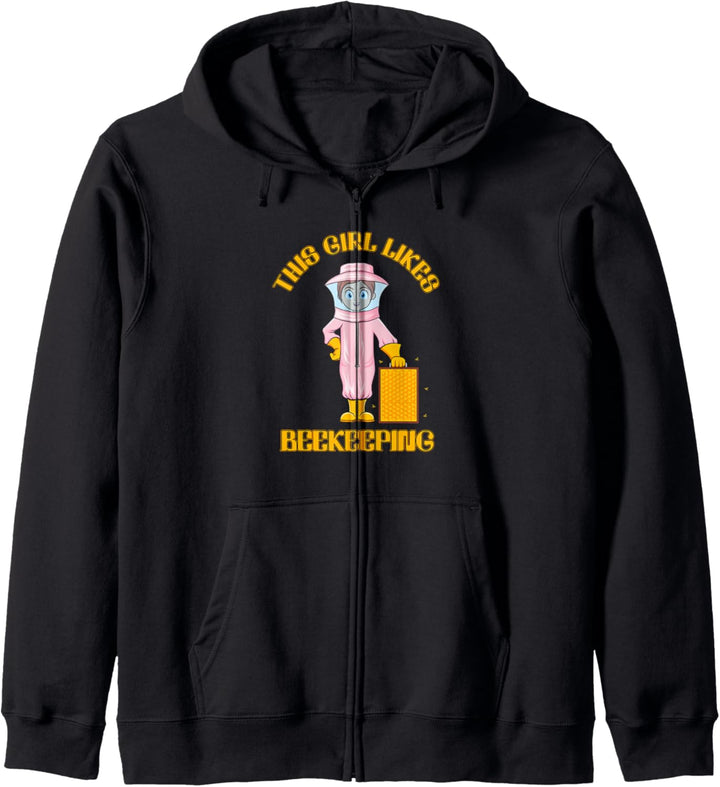 Mädchen mag Imkerei Hobby Imker Honig Kapuzenjacke