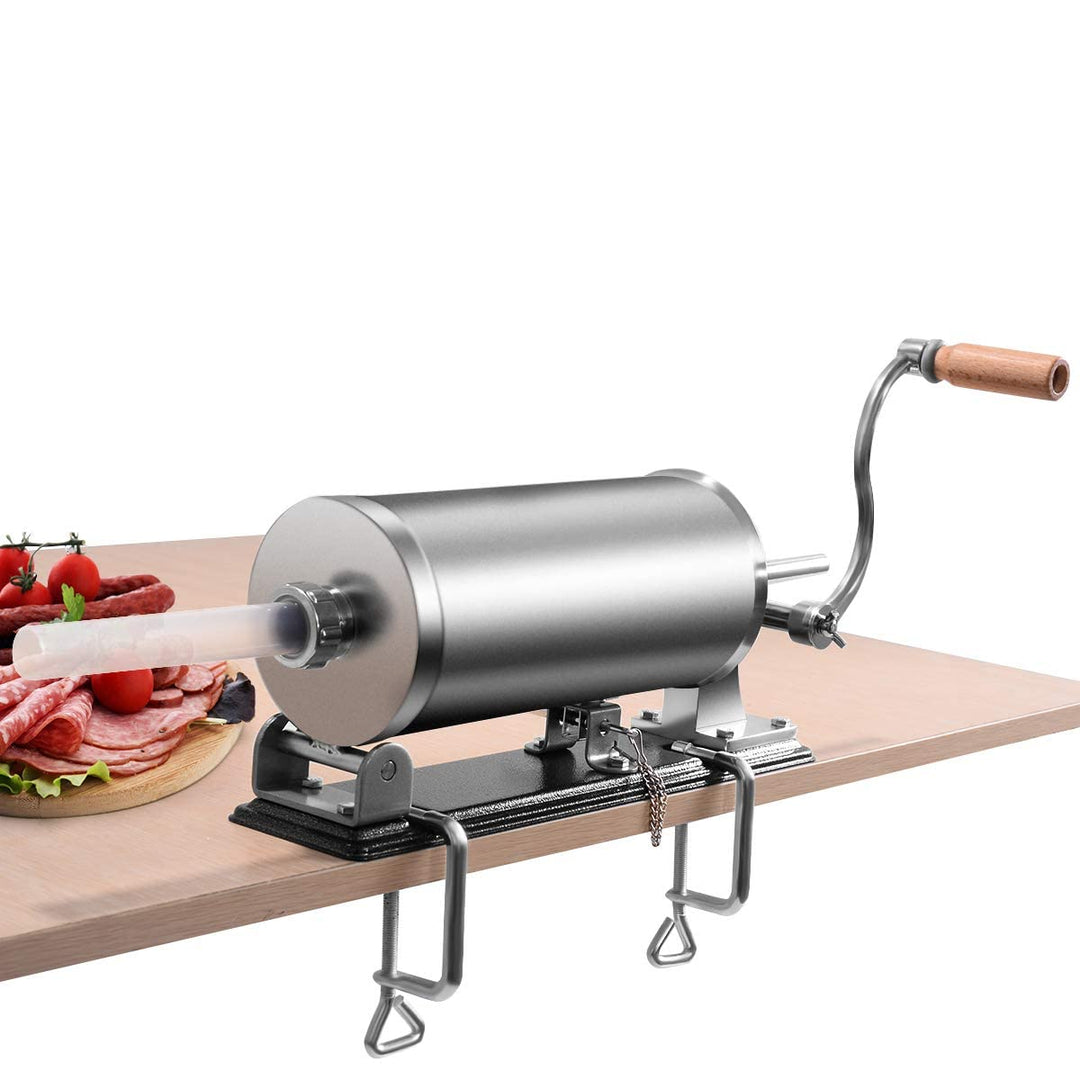 GIANTEX Wurstfüller 3,6L, Manuelle Wurstmaschine Wurstfüllmaschine, Wurstspritze aus Edelstahl, Wurs