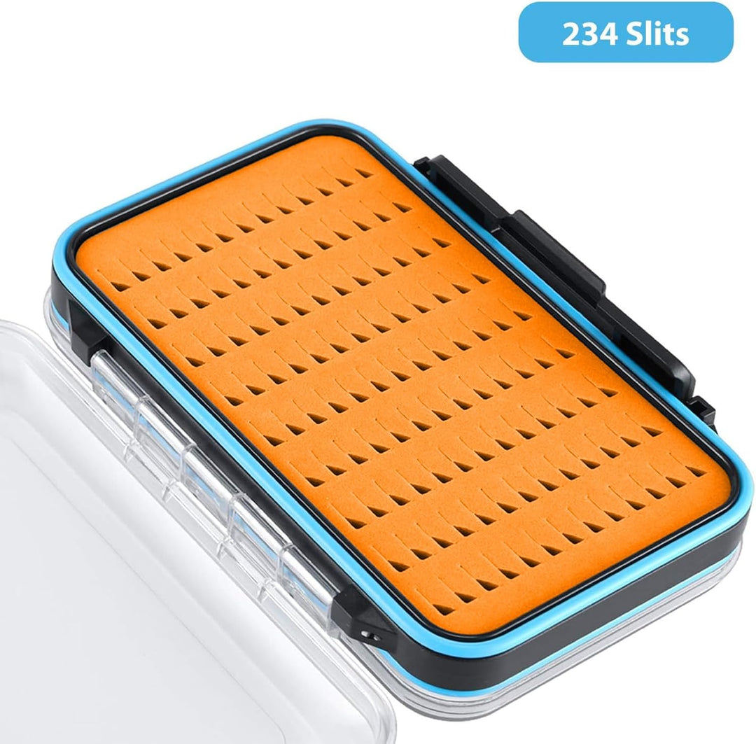 Angelkoffer leer 3 Stück Angelzubehör Köderbox Angelbox Spoon Box transparenter Angelkasten mit Grif